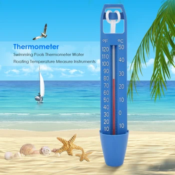 Bazen Plavajoči Termometer Praktični Večnamenski jacuzziju Trpežne ABS Temperatura Vode Metrski Bazen Dodatki